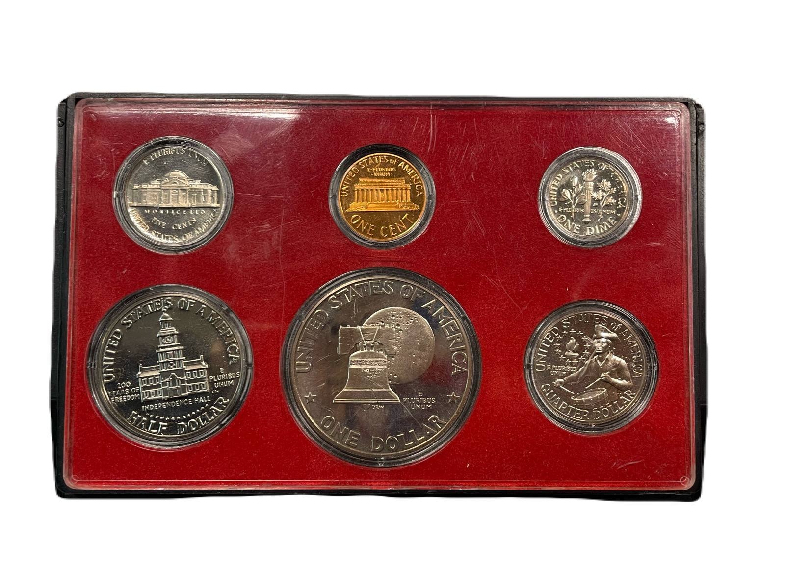 США набор из 4 монет (1 доллар) 2007 серия президенты США, в оригинальной упаковке KM 401, 402, 403 и 404 PROOF 5-4-1-09