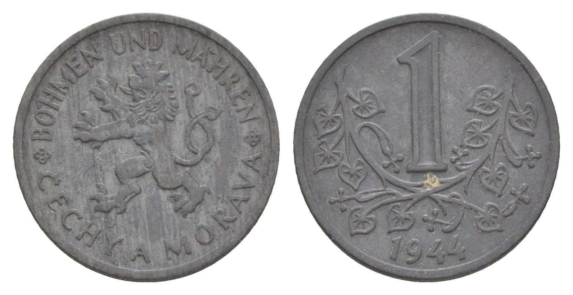 Богемия и Моравия 1 крона 1944 KM 4 цинк 4646-934
