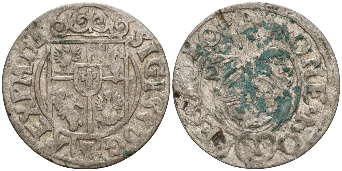 Польша 3 полкера (3 полторака - 1 крейцер) 1623 Сигизмунд III Ваза (1587-1632) Gorecki B.23, KM 41 серебро 4158-933