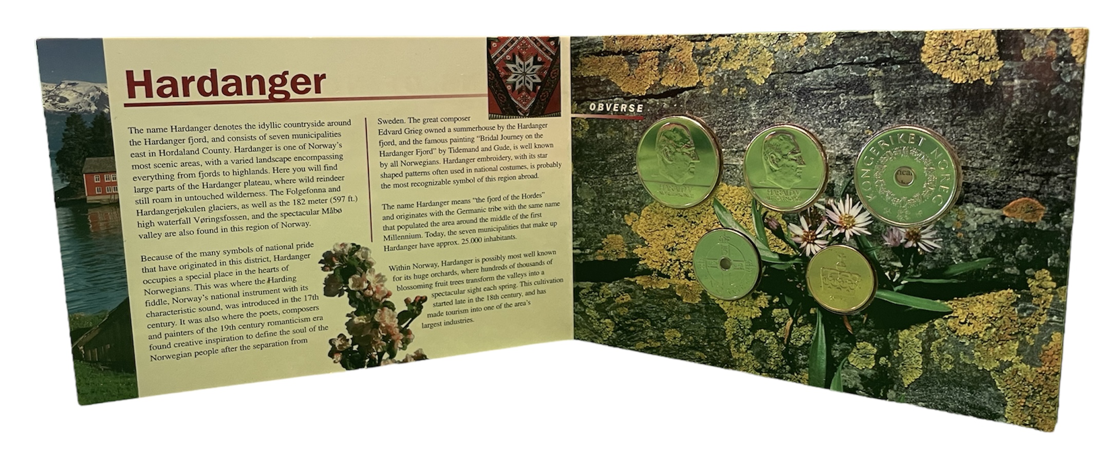 Норвегия госнабор из 4 монет плюс оригинальный жетон 2002 UNC 3-4-1-53