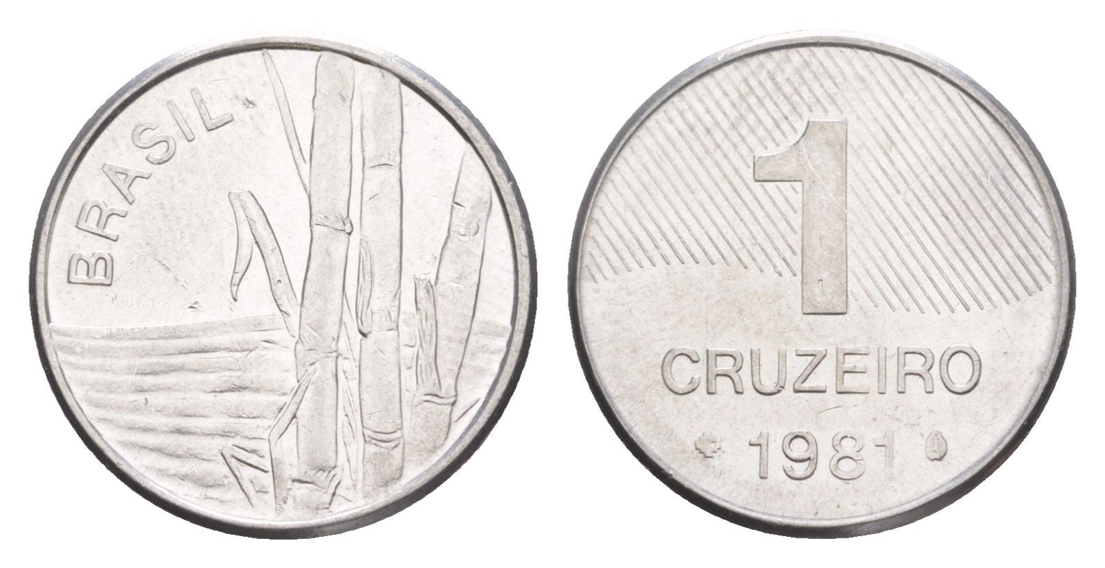 Бразилия 1 крузейро 1981 KM 590 нержавеющая сталь UNC 4644-512