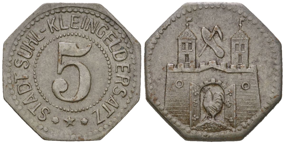 Зуль (Пруссия, Саксония) 5 пфеннингов ND Funck 528.4, Men18 30865.5 железо 4169-1159