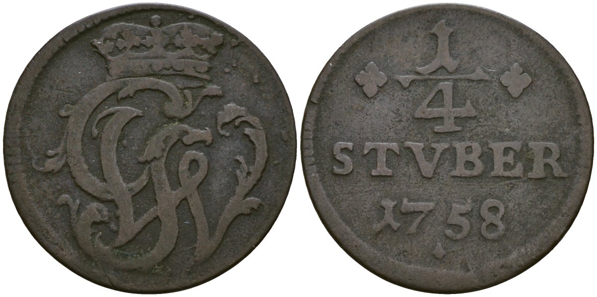 Вид, Рункель 1/4 штюбера 1758 SCH 2 медь 4132-1251