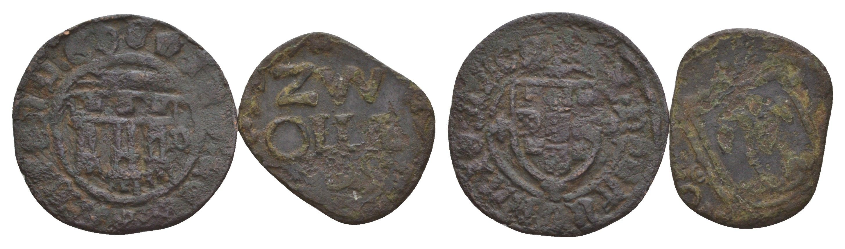 Средневековье лот из 2 монет 4654-931-932