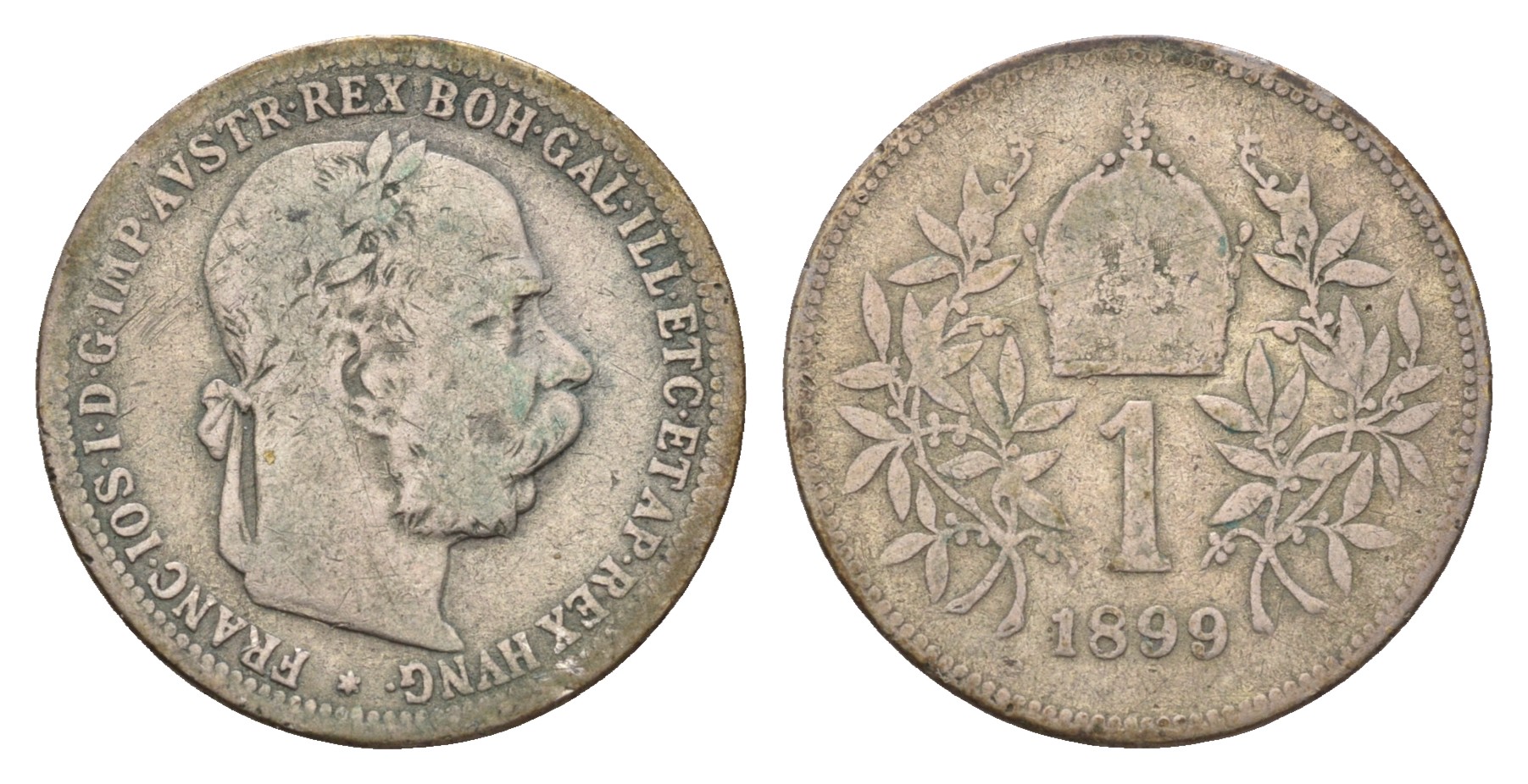 Австрия 1 крона 1899 KM 2804 серебро 4652-1241