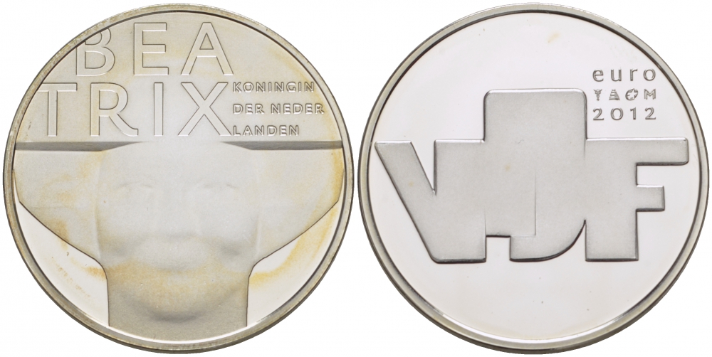 НИДЕРЛАНДЫ 5 ЕВРО 2012 НИДЕРЛАНДЫ ИССКУСТВО И СКУЛЬПТУРА серебро PROOF 05-041-14
