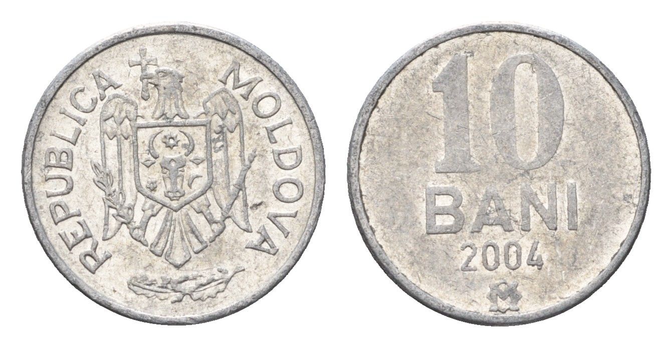 Молдавия (Молдова) 10 бань (бани) 2004 KM 7 алюминий 4694-1048