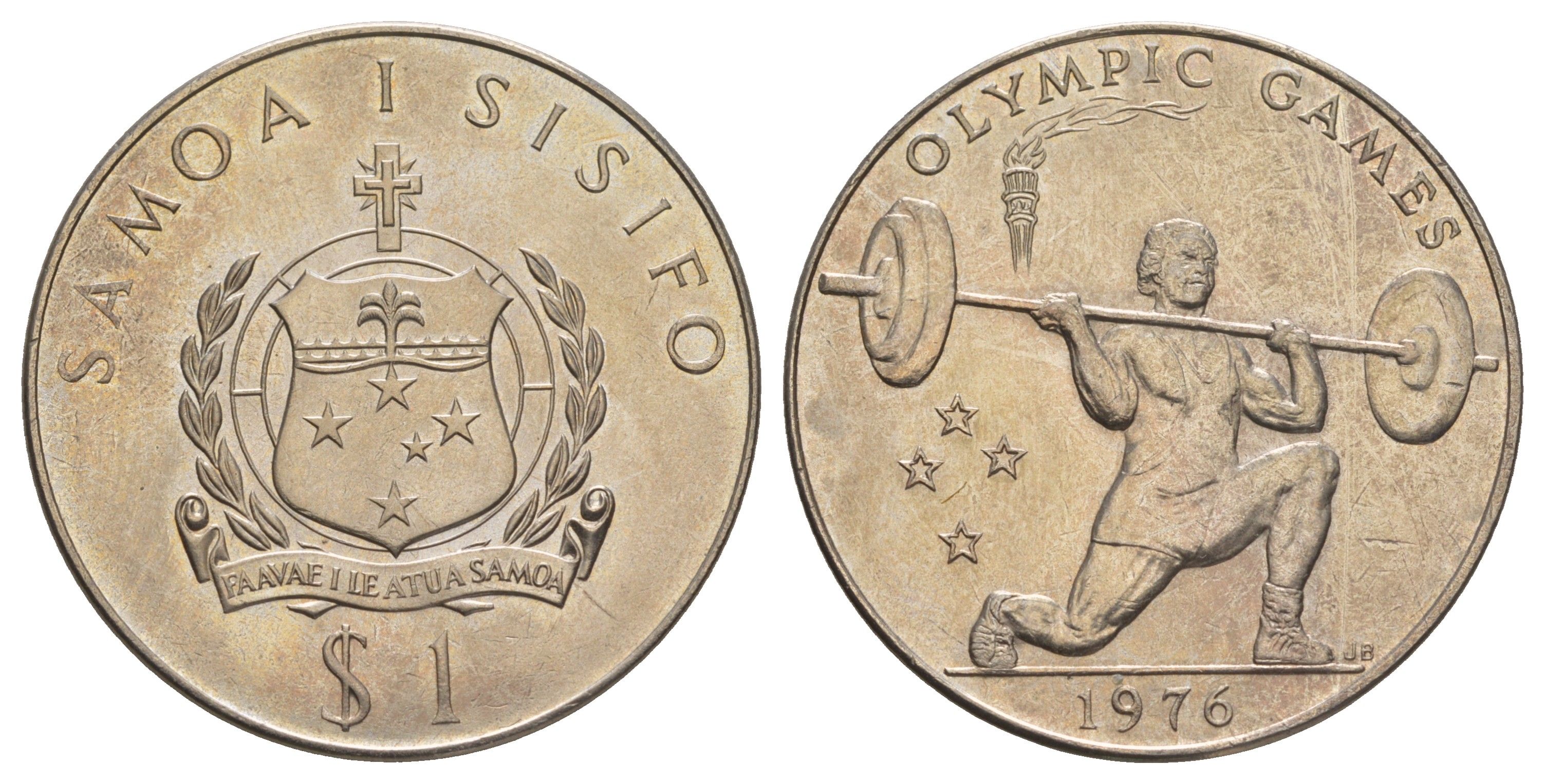 Самоа 1 тала 1976 XXI Летние Олимпийские игры 1976, Монреаль KM 22 медно-никель BU 4125-812