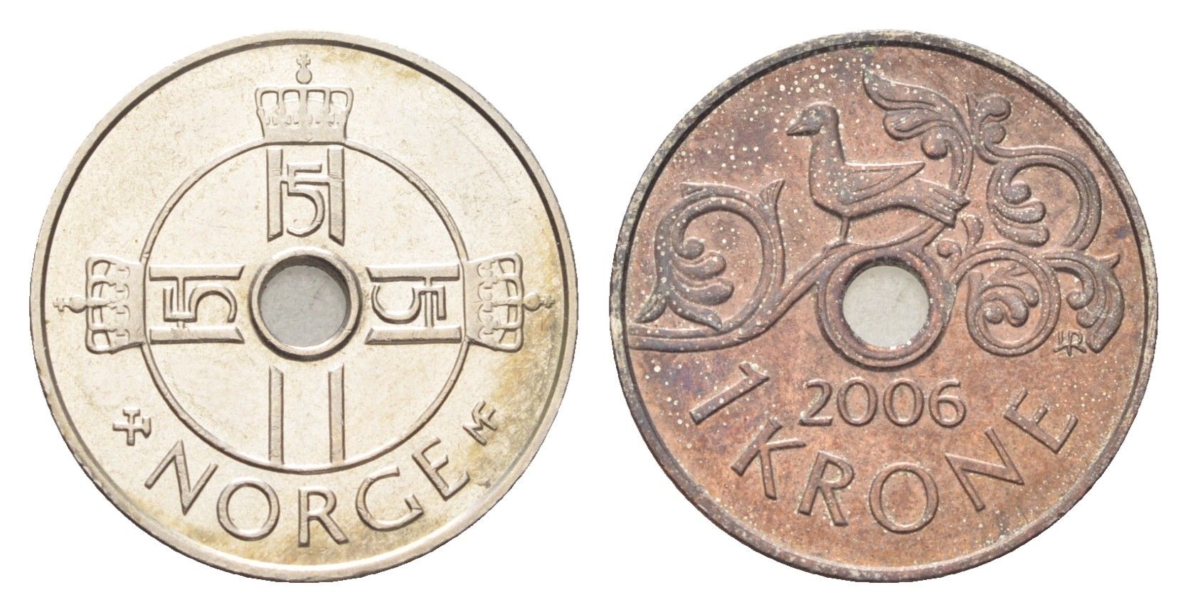 Норвегия 1 крона 2006 Харальд V (1991- ) KM 462 медно-никель 4706-943