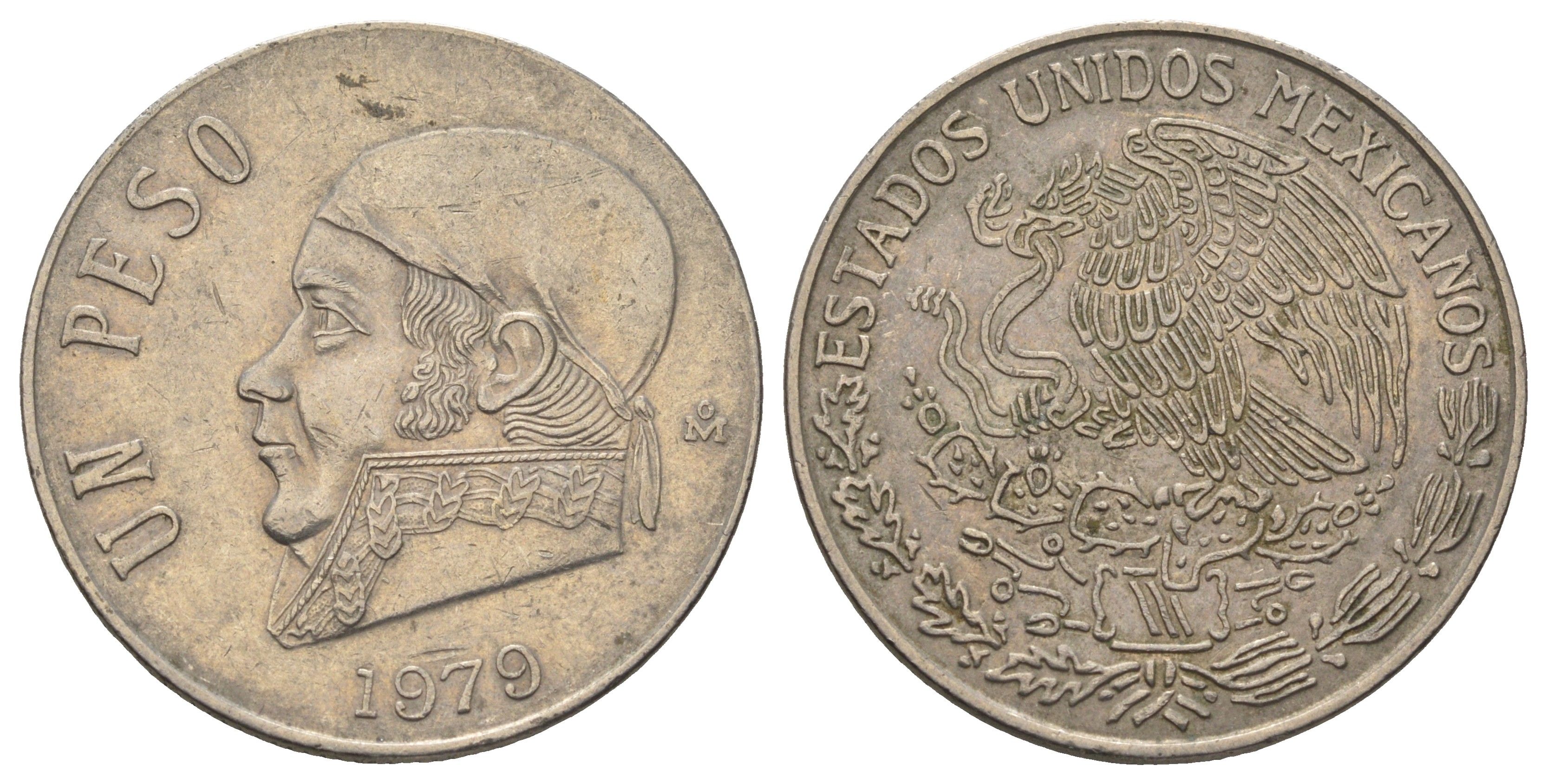 Мексика 1 песо 1979 Хосе Мария Морелос KM 460 медно-никель 4590-1233