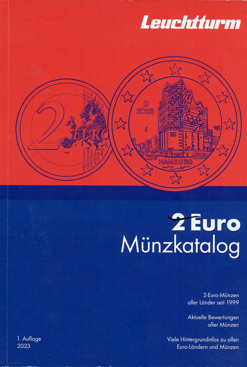Каталог юбилейных 2-х евровых монет  2023 с 1999 года, 418 страниц      58-01-03-12