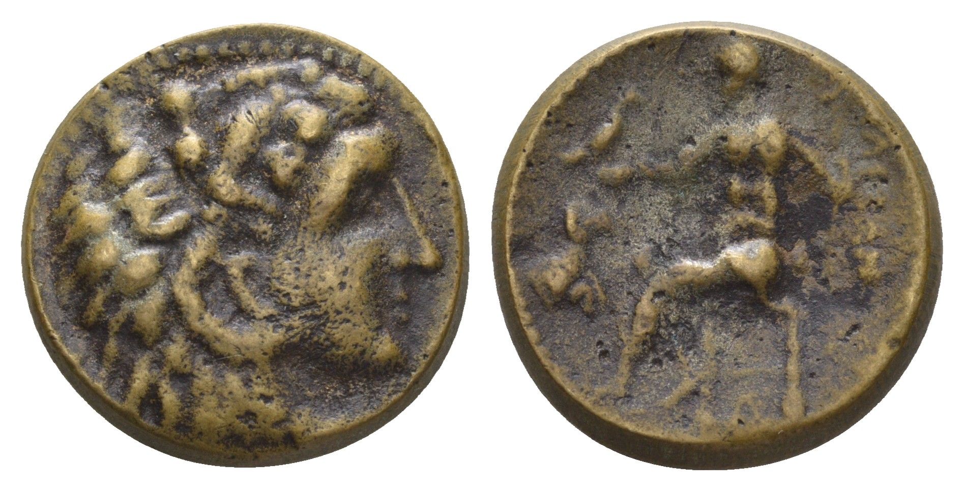 Италия медаль на тему изображения Античной монеты диаметр 23 мм, вес 13,5 гр 27-527