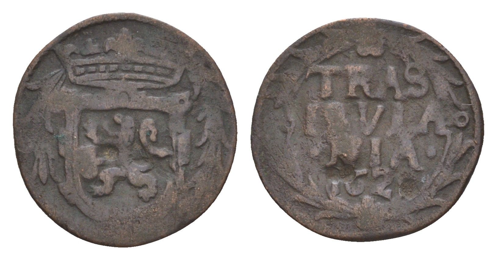 Нидерланды, Голландская Республика, Оверэйсел 1 дуит 1628 KM 22 медь 4655-564