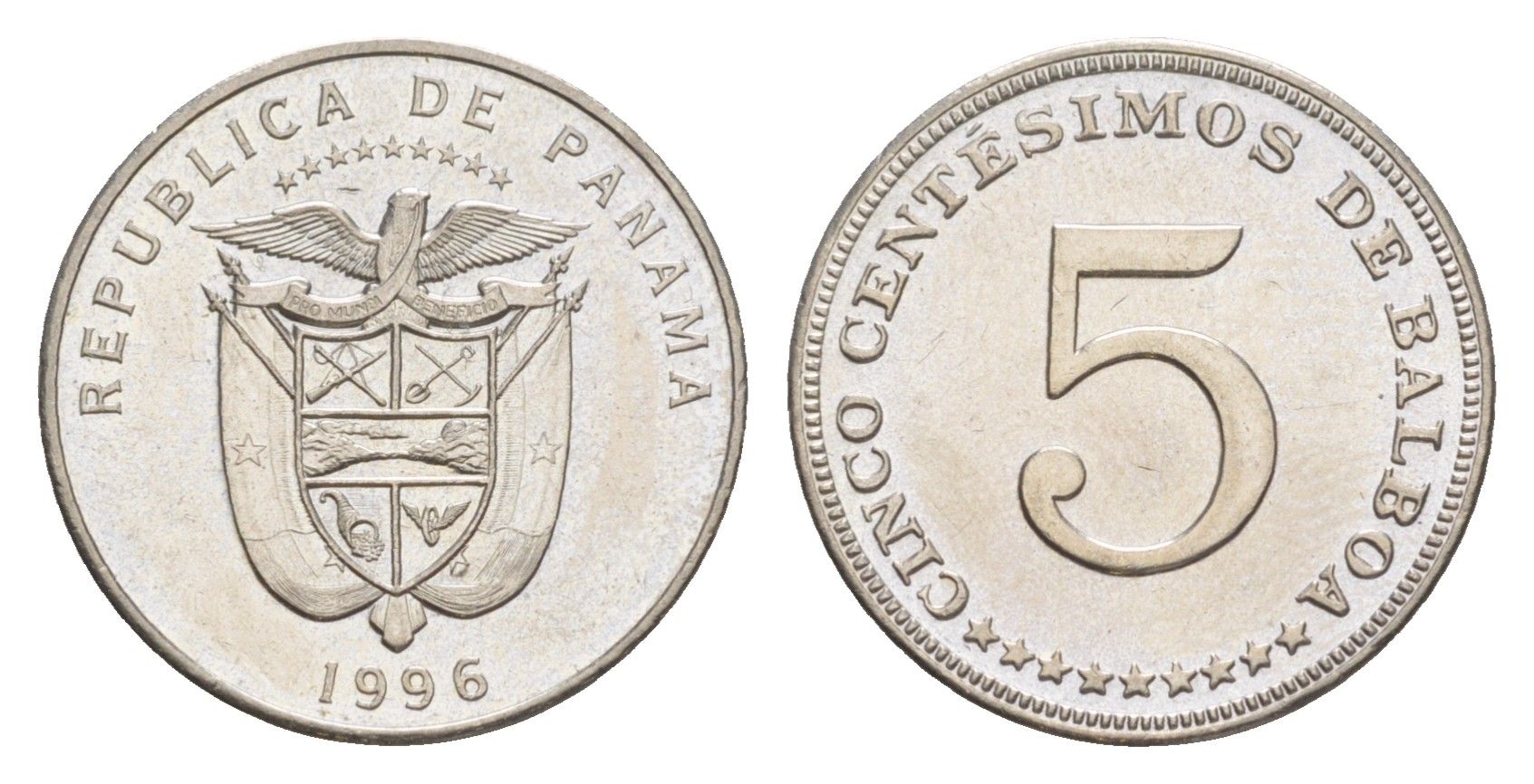 Панама 5 сентесимо 1996 KM 126 медно-никель UNC 4644-117