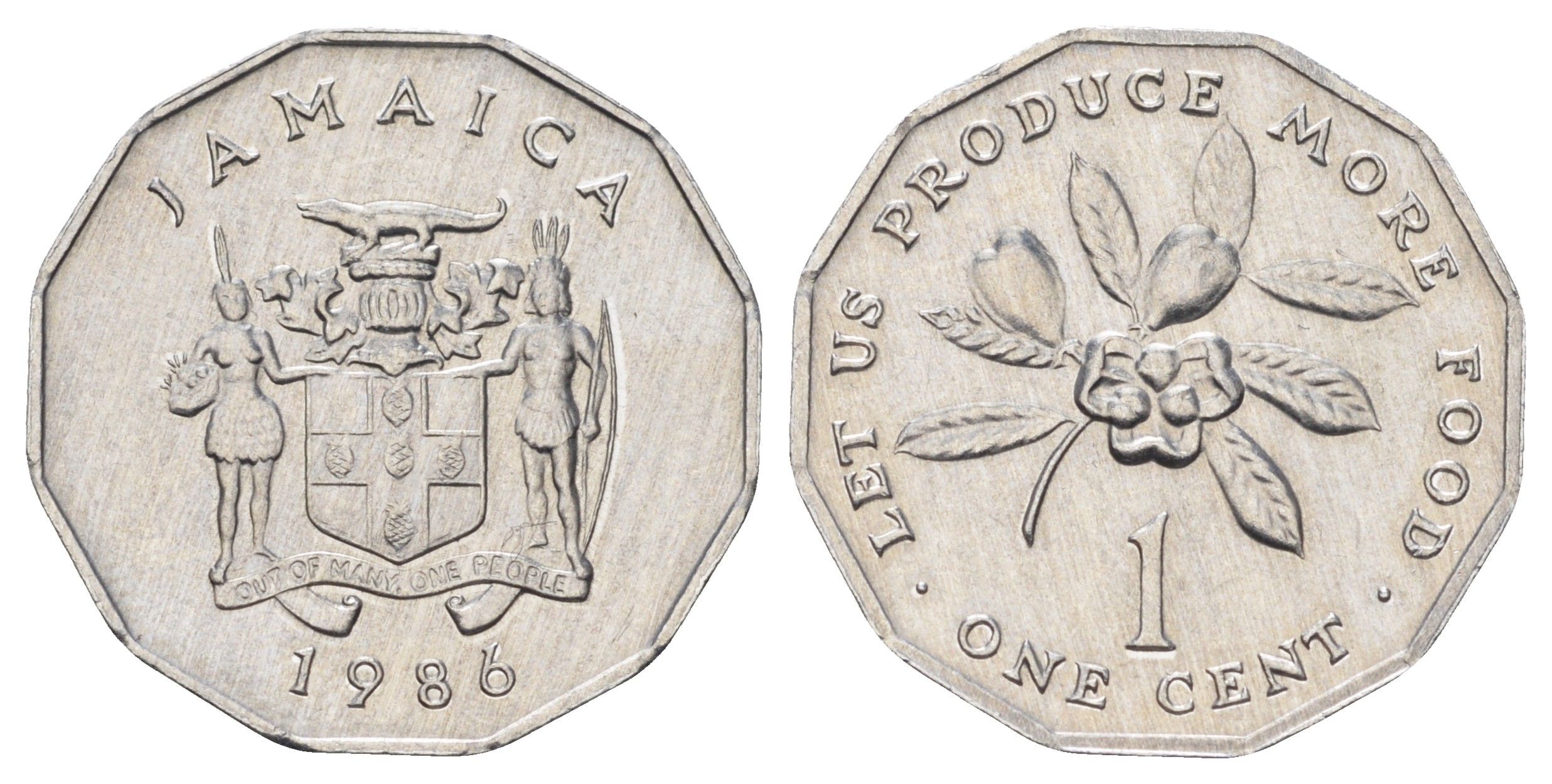 Ямайка 1 цент 1986 KM 64 алюминий UNC 4669-119