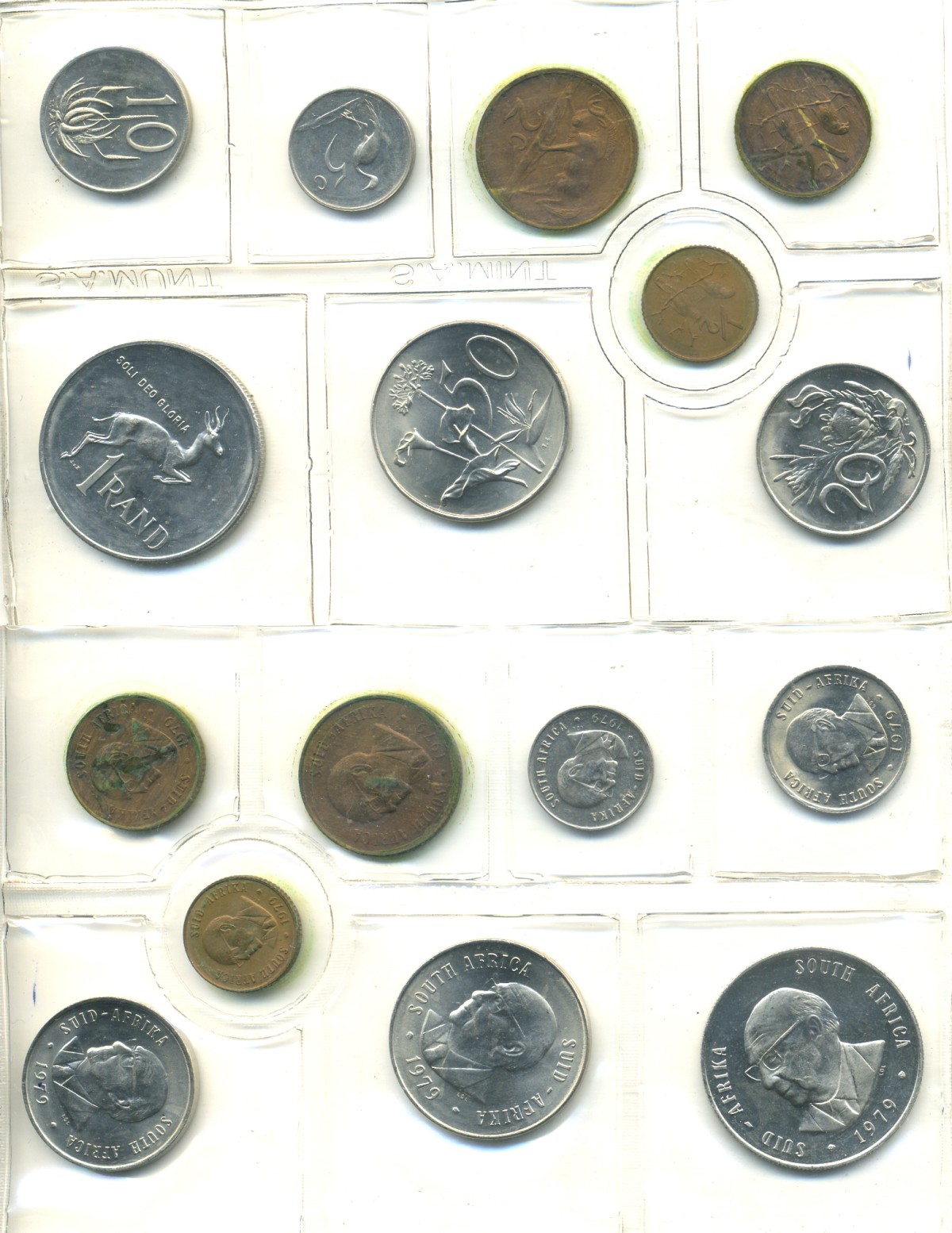 ЮАР НАБОР ИЗ 8 МОНЕТ 1979 UNC 3-2-15