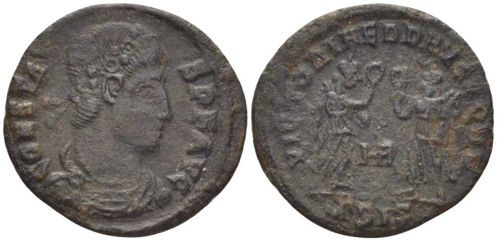 Римская Империя нуммий 347 - 348 Констант, CONSTANS PF AVG / VICTORIAE DD AVGGQ NN, Сисция, (степень редкости С) RIC 192 биллон 1073-17-105