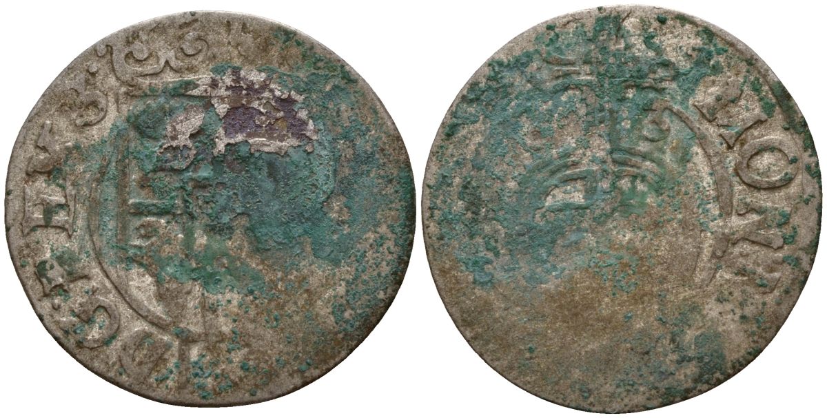 Польша 3 полкера (3 полторака - 1 крейцер) ND (1620-1627) Сигизмунд III Ваза (1587-1632) KM 41 серебро 4158-1114