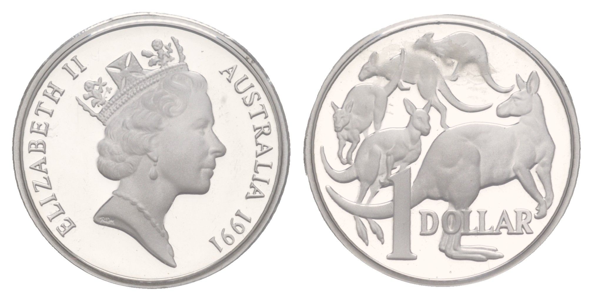 Австралия 1 доллар 1991 KM 84a серебро PROOF 11-070-25