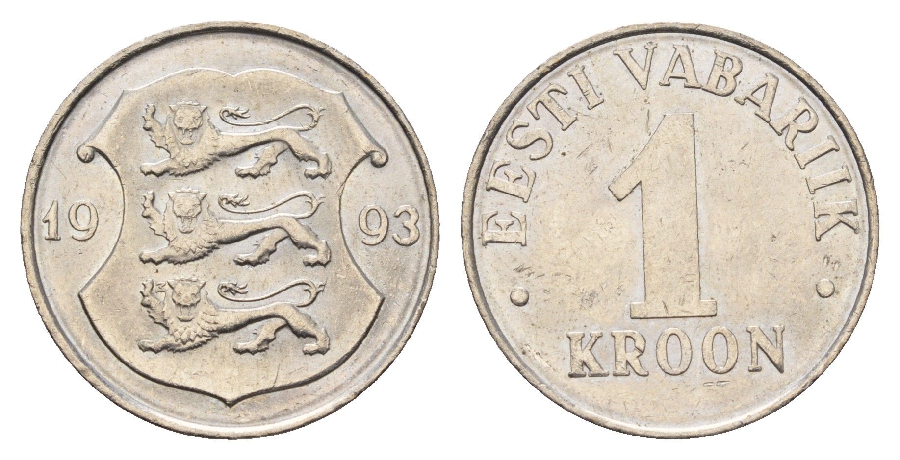 Эстония 1 крона 1993 KM 28 медно-никель 4688-613