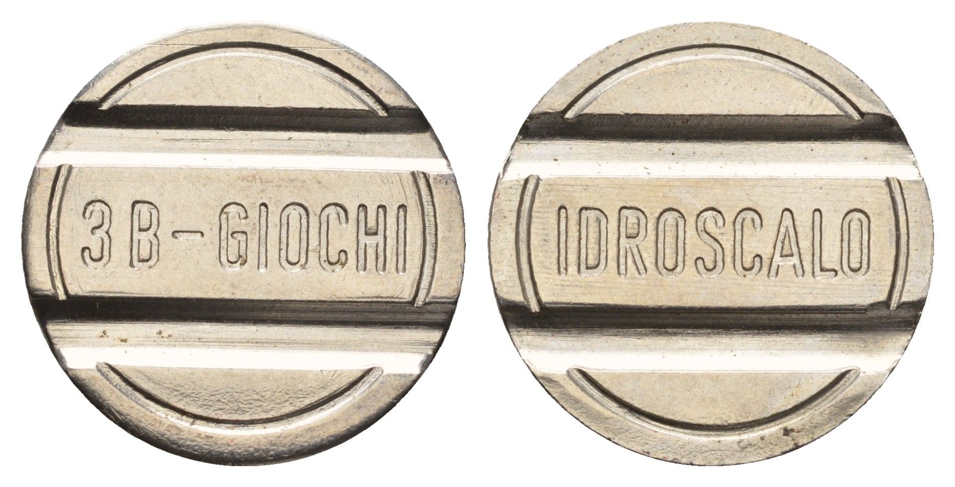 Италия жетон на развлечения "3D idroscalo (Гидроаэропорт)" диаметр 24 мм, вес 5,5 гр нержавеющая сталь 4670-523