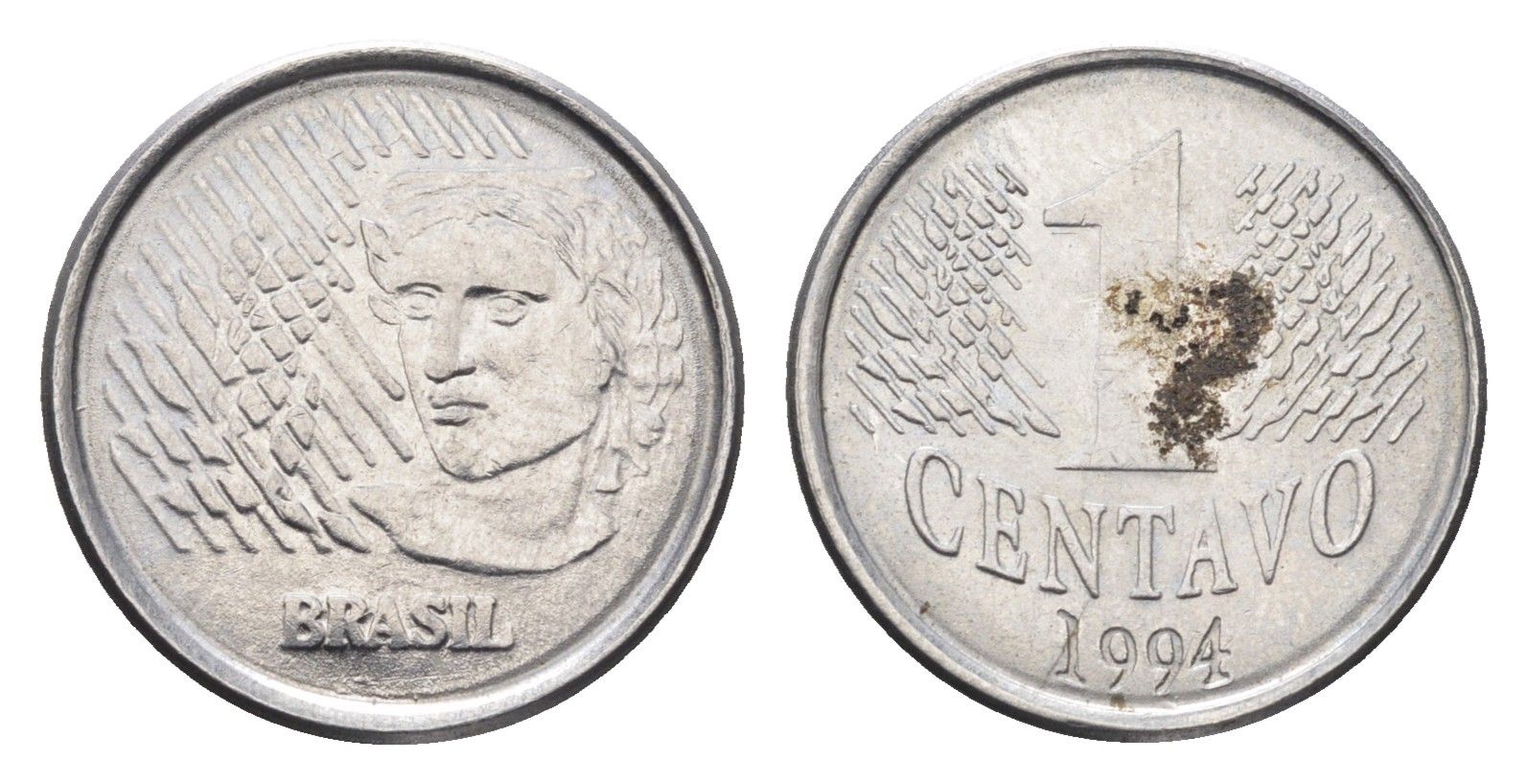 Бразилия 1 сентаво 1994 KM 631 нержавеющая сталь 4664-514