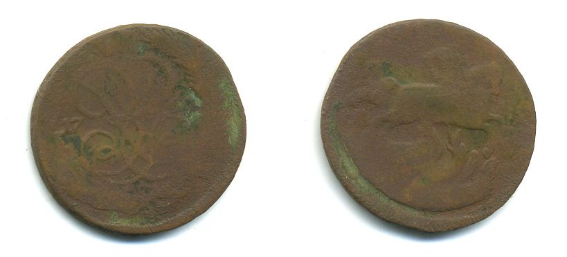 РОССИЯ 1 КОПЕЙКА 17XX медь 61-947