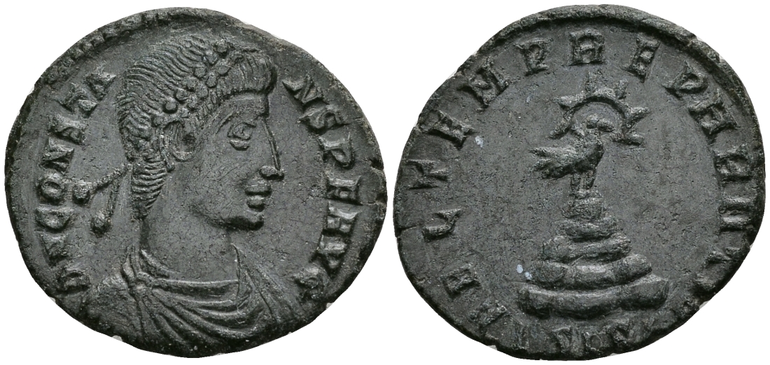 Римская Империя центенионалий 348 - 350 Констант FEL TEMP REPARATIO Сисция Extremely fine (C3) RIC 228 бронза 1073-3-3-4