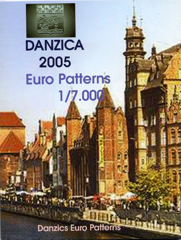 Данциг набор из 8 монет 2005 европробники, в оригинальном картонном буклете, тираж 7000 экз. 00-00