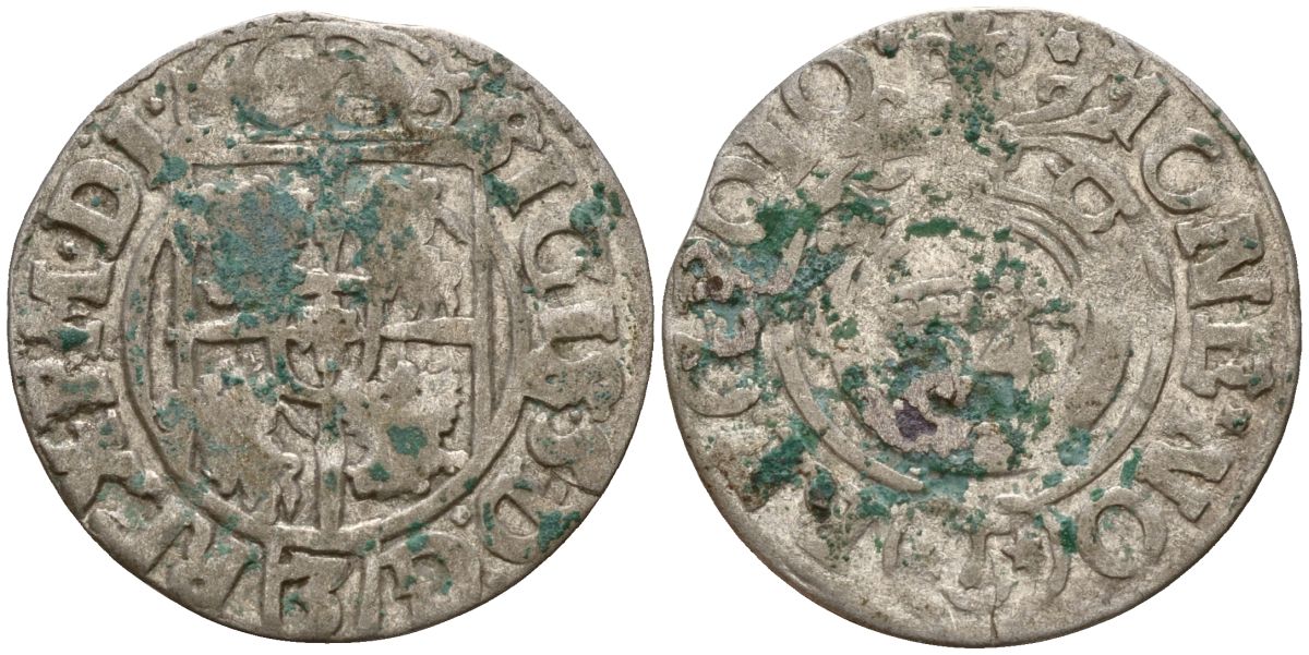 Польша 3 полкера (3 полторака - 1 крейцер) ND (1620-1627) Сигизмунд III Ваза (1587-1632) KM 41 серебро 4158-1211