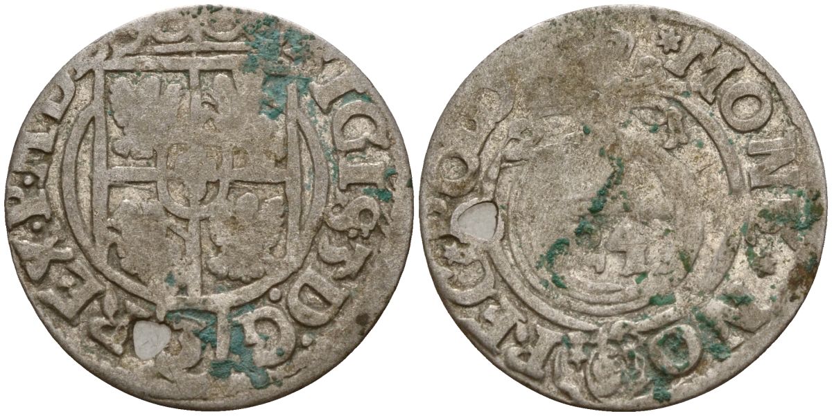 Польша 3 полкера (3 полторака - 1 крейцер) 1621 Сигизмунд III Ваза (1587-1632) Gorecki B.21 серебро 4158-1218