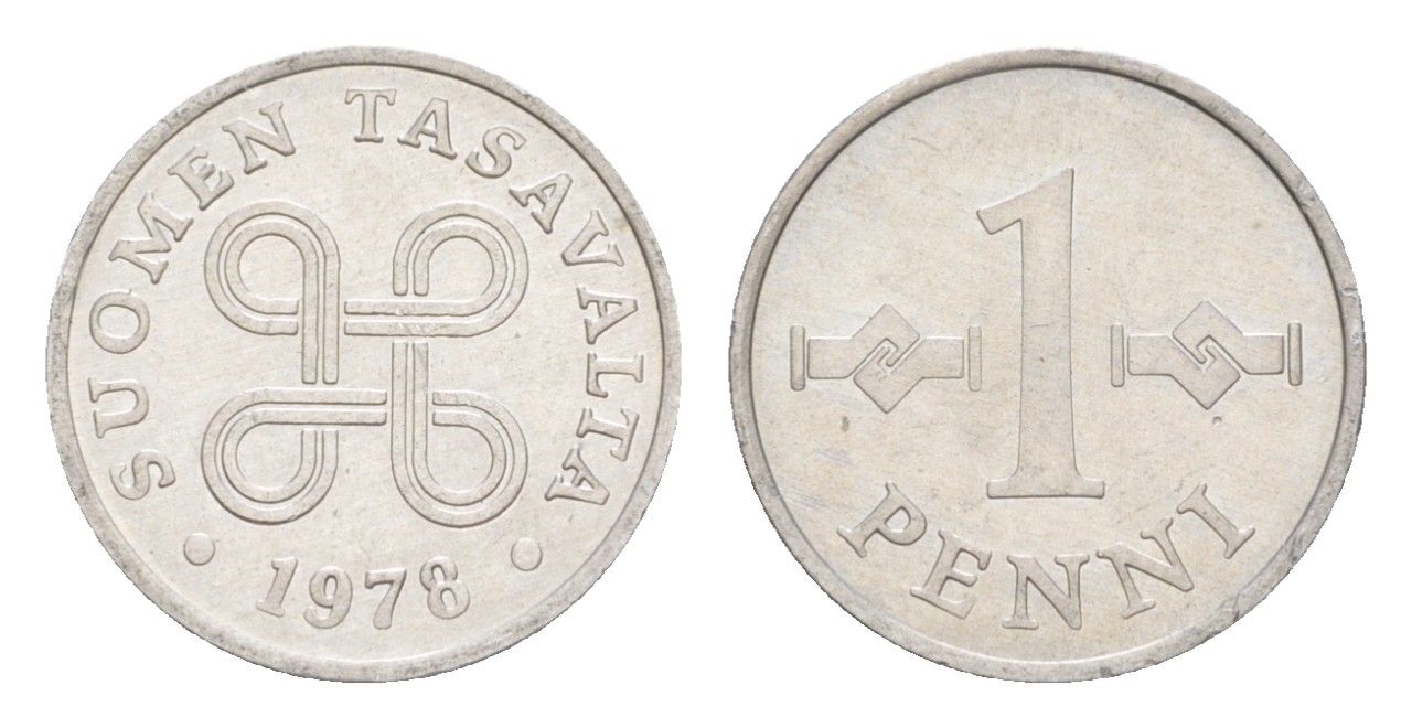 Финляндия 1 пенни 1978 KM 44a алюминий UNC 4647-245