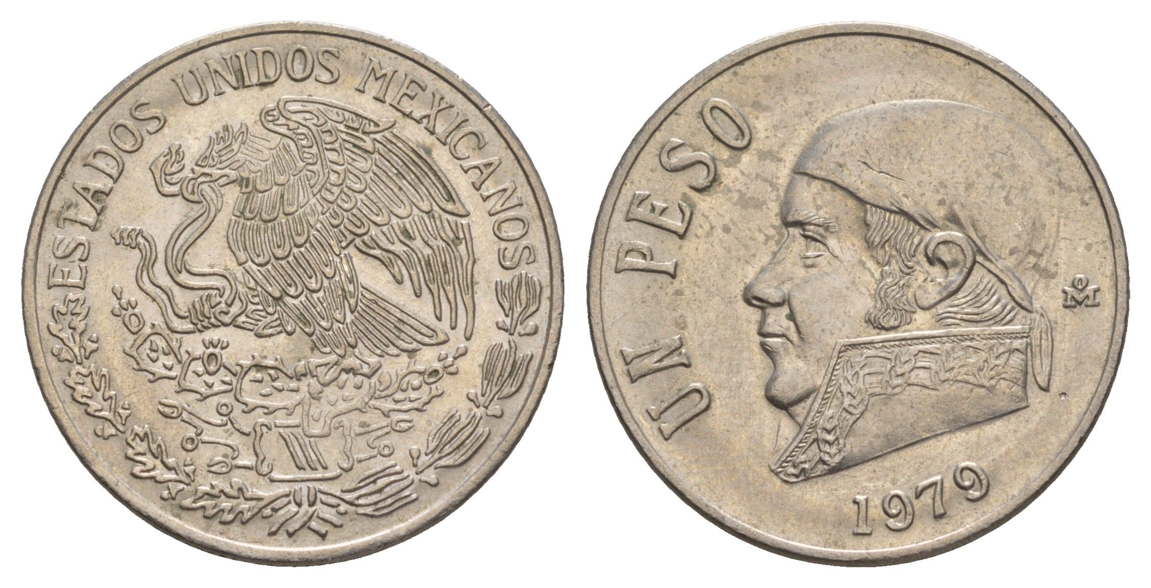 Мексика 1 песо 1979 Хосе Мария Морелос KM 460 медно-никель 4656-1223