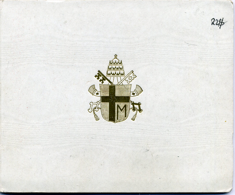Ватикан набор из 5 монет 1981 в оригинальном картонном буклете, Иоанн Павел II KM MS86 (KM 155-159) UNC 5-4-3-21