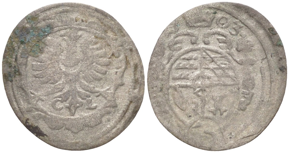 Вюртемберг-Ольс 3 крейцера 1703 Эберхард Людвиг (1693-1733) серебро 187-1032