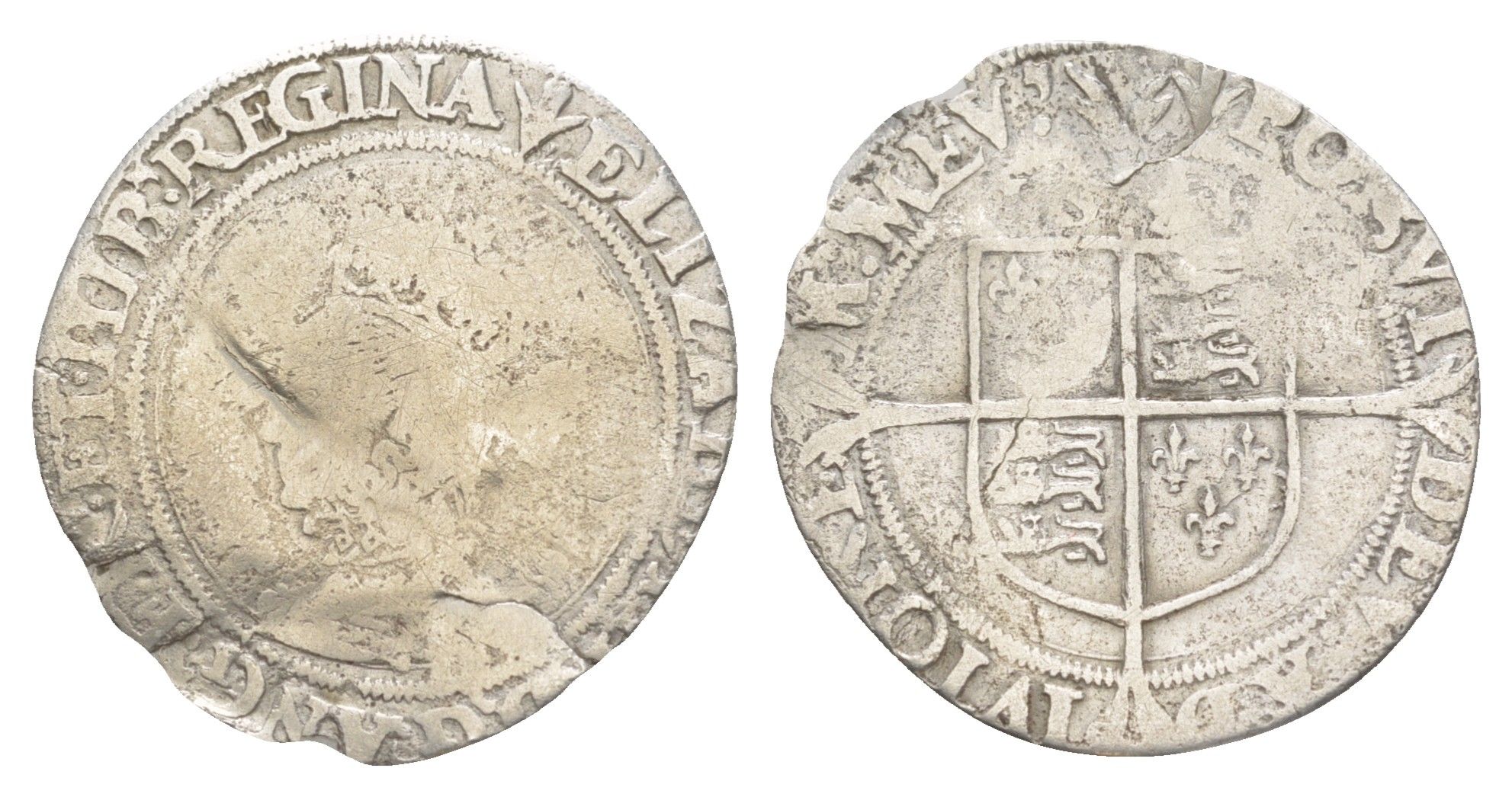 Англия 6 пенсов 1561-1566 Елизавета I (1558-1603) North 1997, Spink 2560 (2561) серебро 4127-333