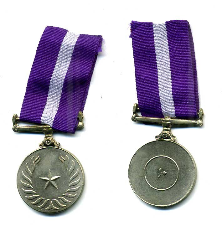 Пакистан медаль ND 10 лет выслуги, на колодке, с лентой 1-5-1-32