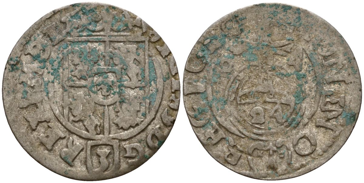 Польша 3 полкера (3 полторака - 1 крейцер) 1624 Сигизмунд III Ваза (1587-1632) Gorecki B.24, KM 41 серебро 4158-962