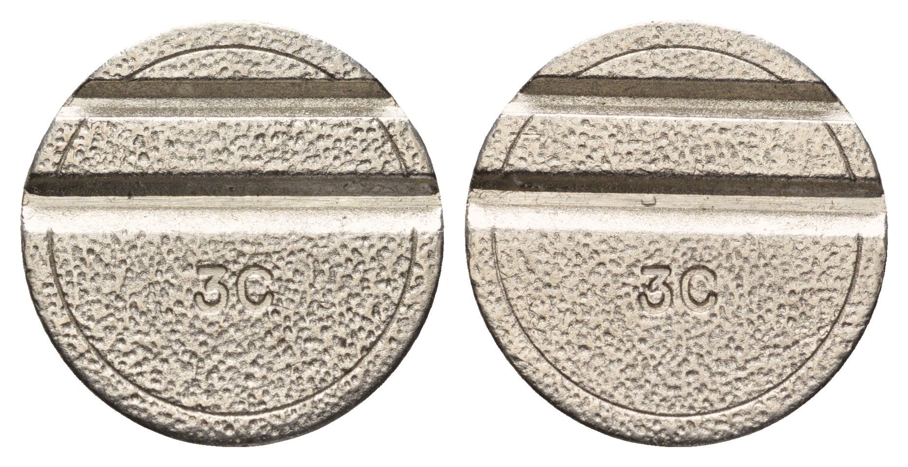 Италия телефонный жетон в 3 чентезимо диаметр 24 мм, вес 4,8 гр никель 4670-532