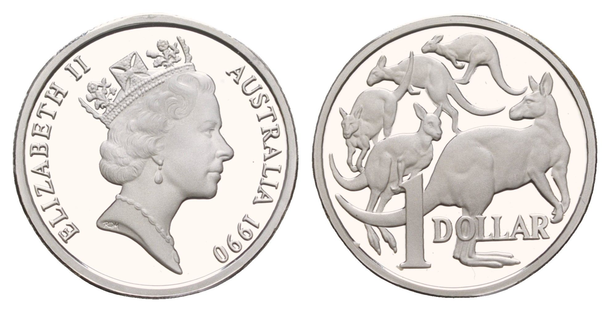 Австралия 1 доллар 1990 KM 84a серебро PROOF 11-070-21