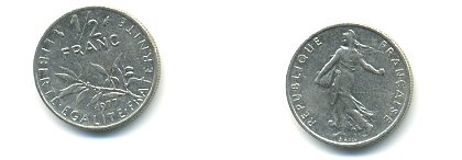 Франция 20 сантимов 1995 тип Marianne KM 930, Le Franc 156.39 медь алюминий никель 54-1543