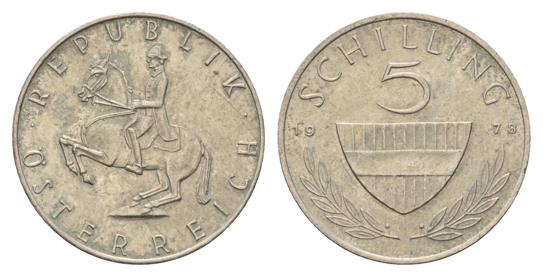 Австрия 5 шиллингов 1978 KM 2889a медно-никель 181-1134