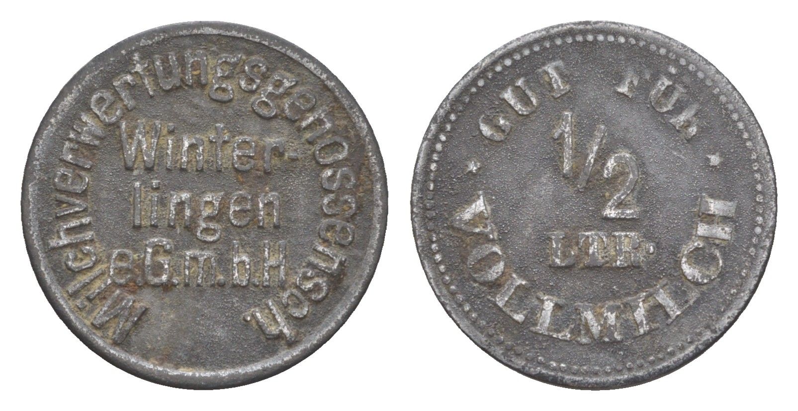 Винтерлинген жетон в 1/2 литра пива ND цинк 4643-922