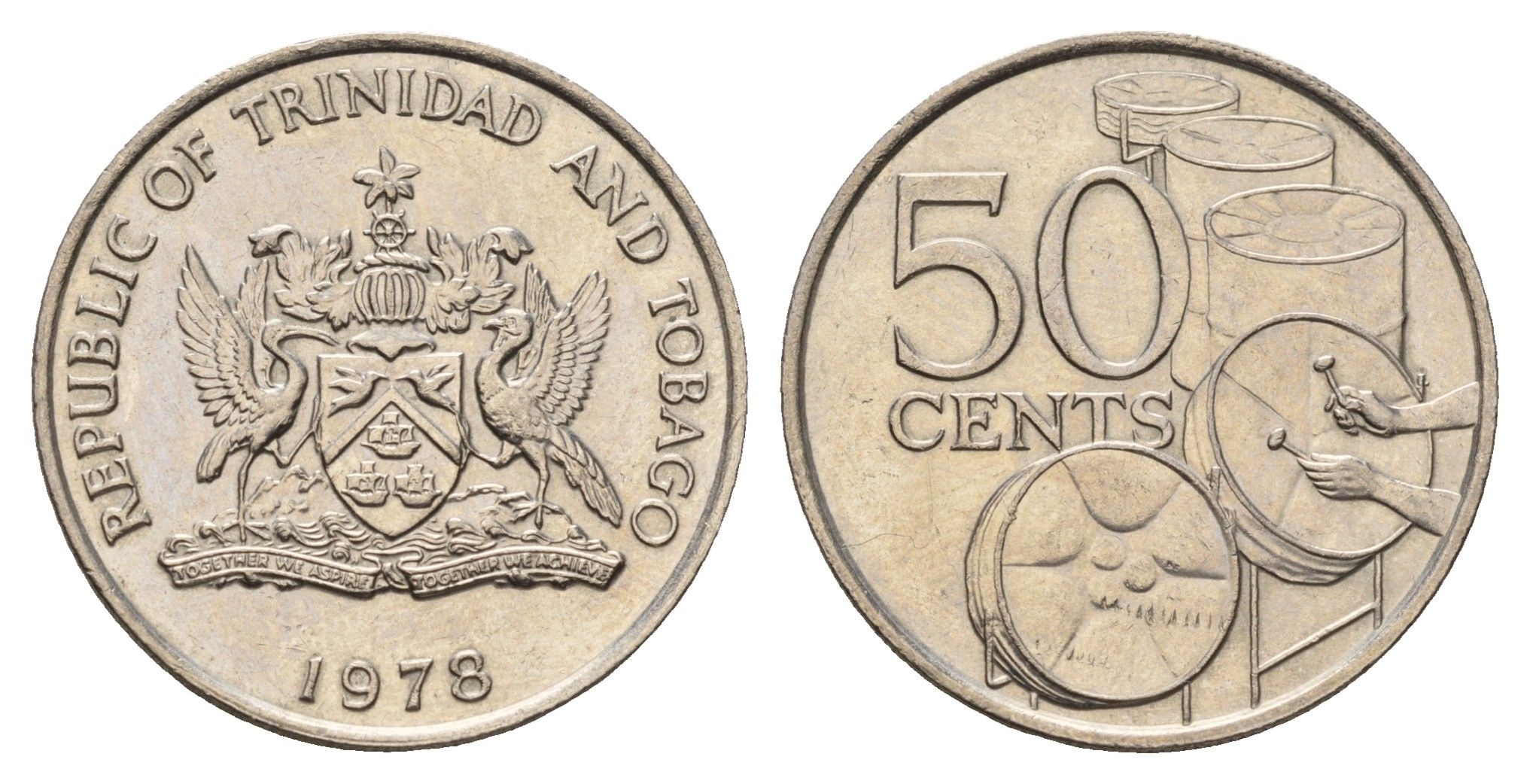 Тринидад и Тобаго 50 центов 1978 KM 33 медно-никель UNC 4671-844