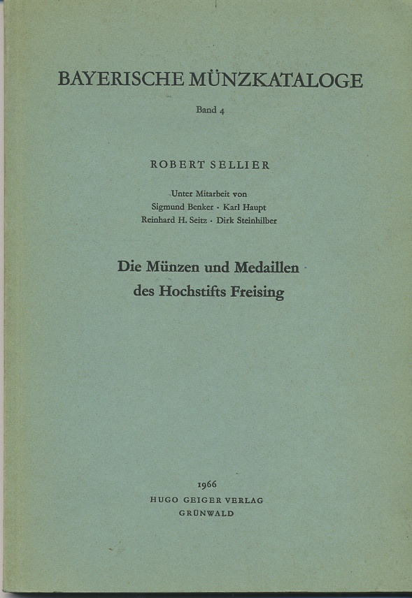 РОБЕРТ ЗЕЛЛИЕР МОНЕТЫ И МЕДАЛИ ФРАЙЗИНГА 1966 ROBERT SELLIER DIE MUNZEN UND MEDAILLEN DES HOCHSTIFTS FREISING, ЭКЗЕМПЛЯР ДЛЯ ПРАВКИ, 188 СТРАНИЦ + ИЛЛЮСТРАЦИИ 00-01-02-02