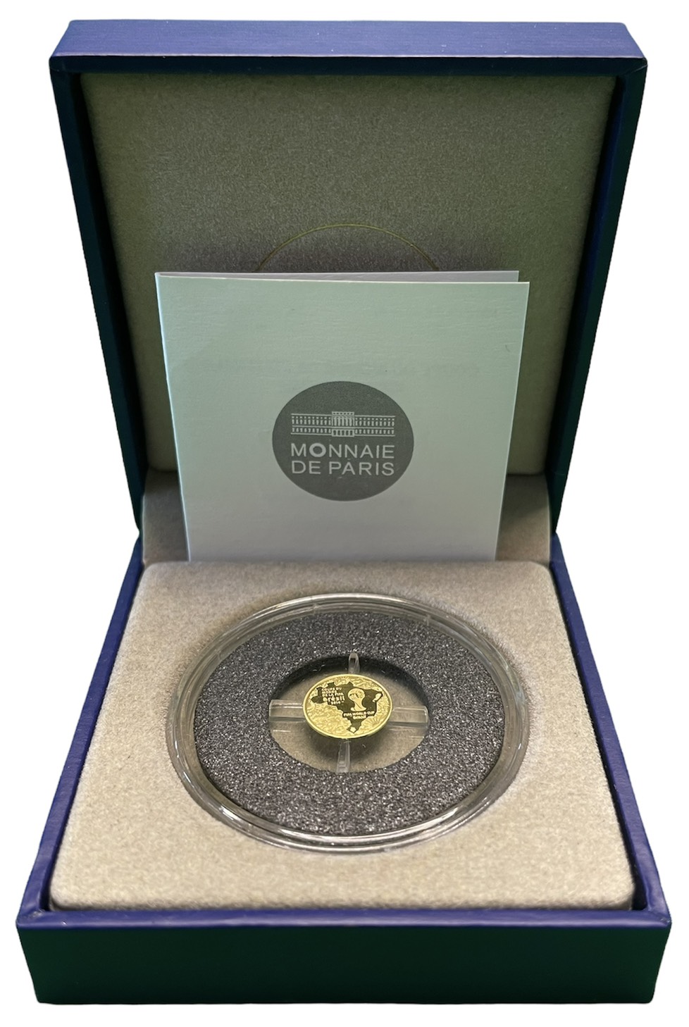 Франция 5 евро 2014 Чемпионат мира по футболу в Бразилии KM NEW золото  PROOF  2-4-2-06