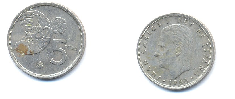 Испания 5 песет 1981 чемпионат мира по футболу 1982 KM 817 медно-никель 54-1822