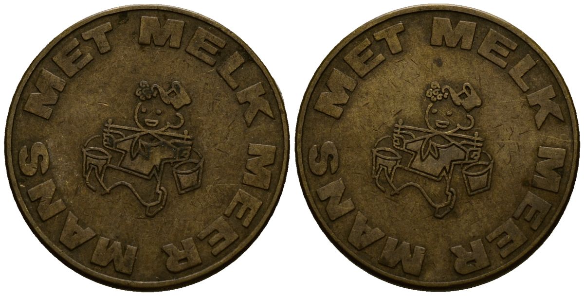 Нидерланды жетон ND Meer Mans Met Melk латунь 4167-435
