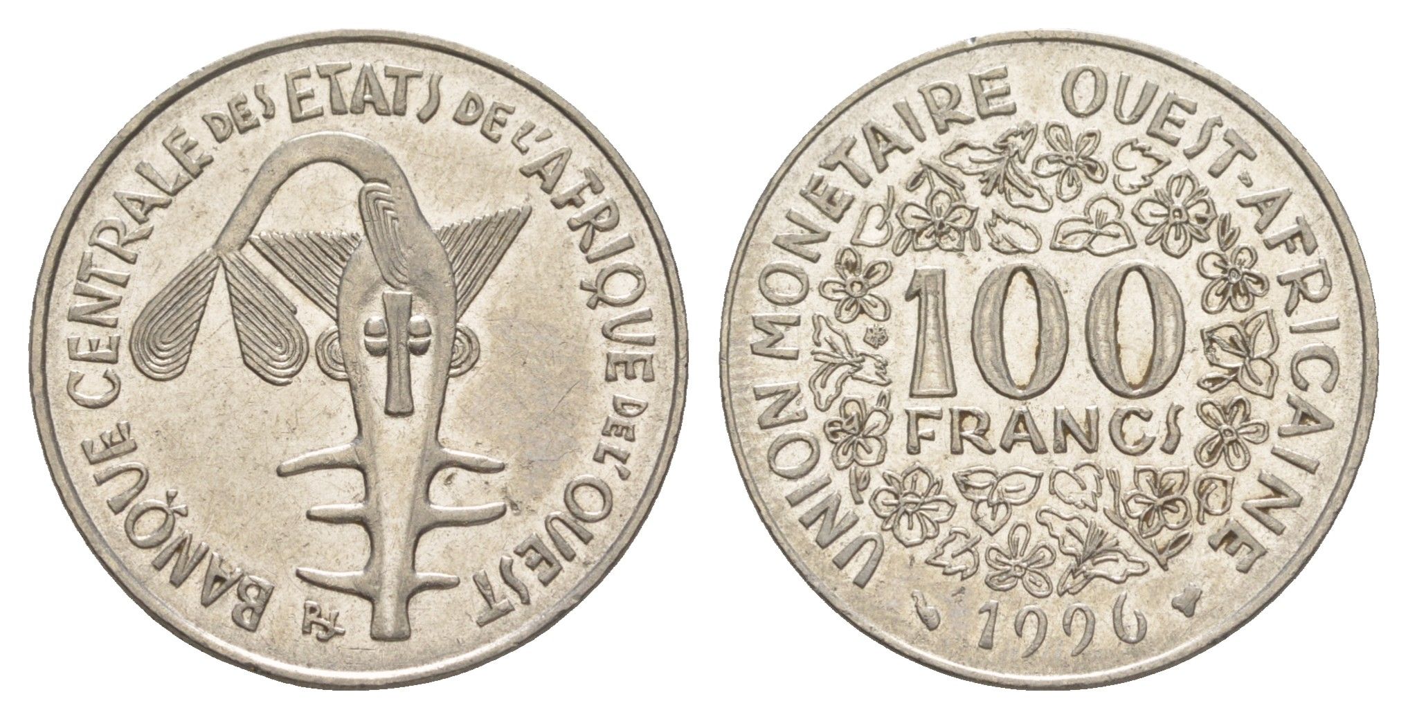 Западная Африка (BCEAO) 100 франков 1996 KM 4 никель 4619-453