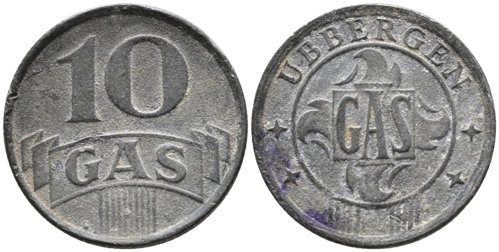 Нидерланды, Харлинген жетон на газ в 10 центов ND (1942) 99-1147